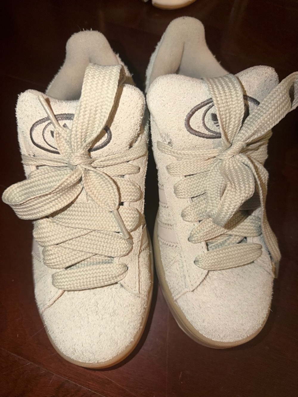adidas Women’s Cream Suede High-Top Sneakers